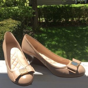 Cole Haan ‘Tali Grand’ bow leather wedge pump 7.5